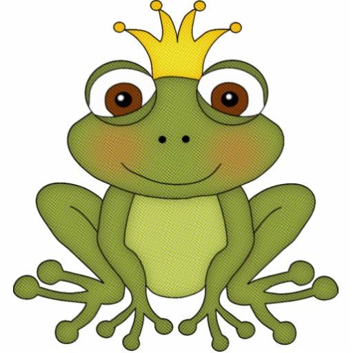 512x512 Fairy Tale Frog Prince With Crown Cutout Frogs