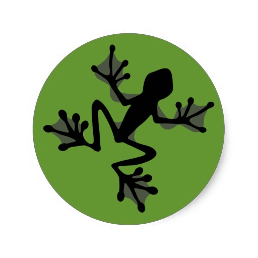 512x512 Frog Silhouette Mousepad Zazzle