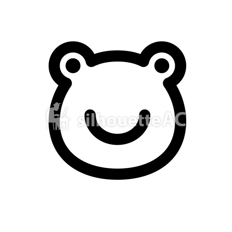 750x750 Free Silhouettes Animal, Face, Frog