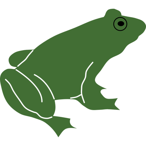 500x500 Frog Silhouette With Black Eye Vector Image Public Domain Vectors