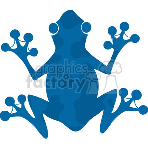 300x300 Royalty Free 5641 Royalty Free Clip Art Blue Frog Silhouette Logo