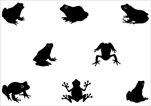 502x352 Frog Silhouette Vector Search Results Crafting With Silhouette