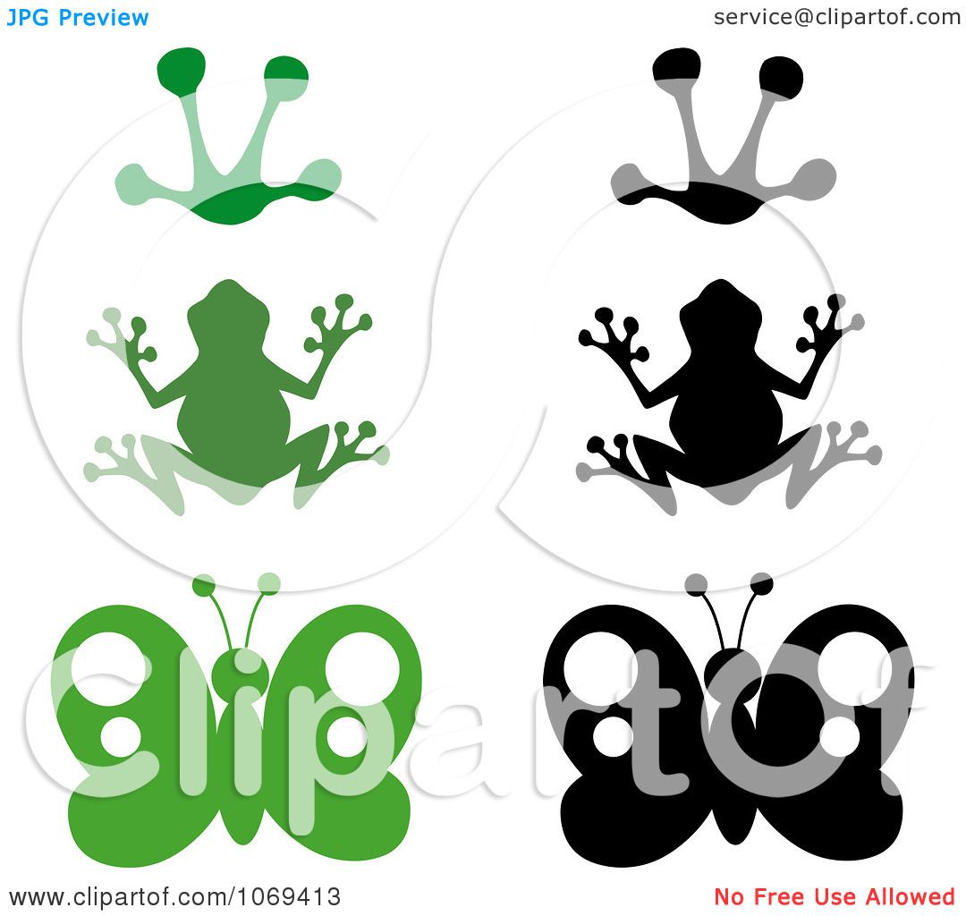 1080x1024 Clipart Frogs And Butterflies