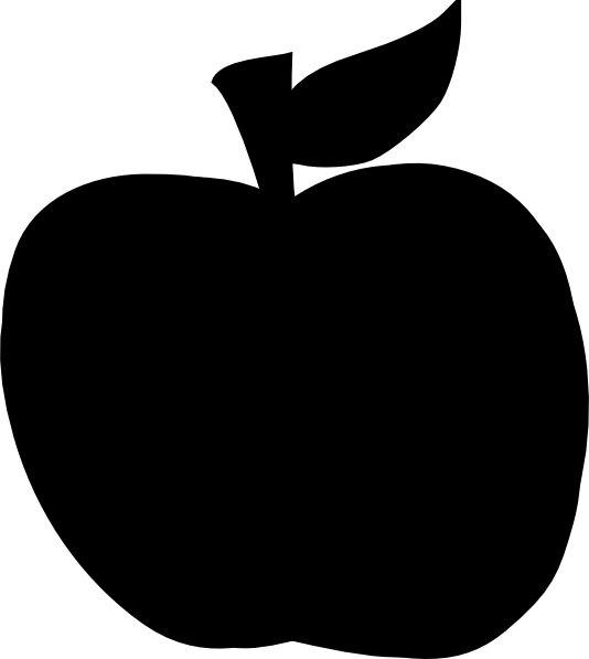 534x597 Apple Svg Silhouette Clip Art