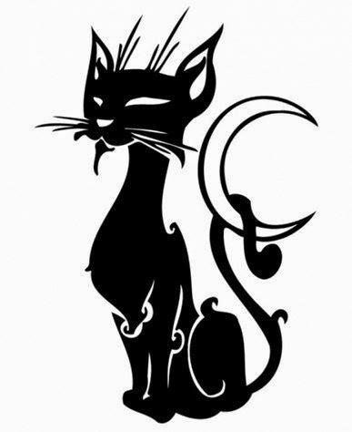 387x474 Funny Cats Cat Silhouette