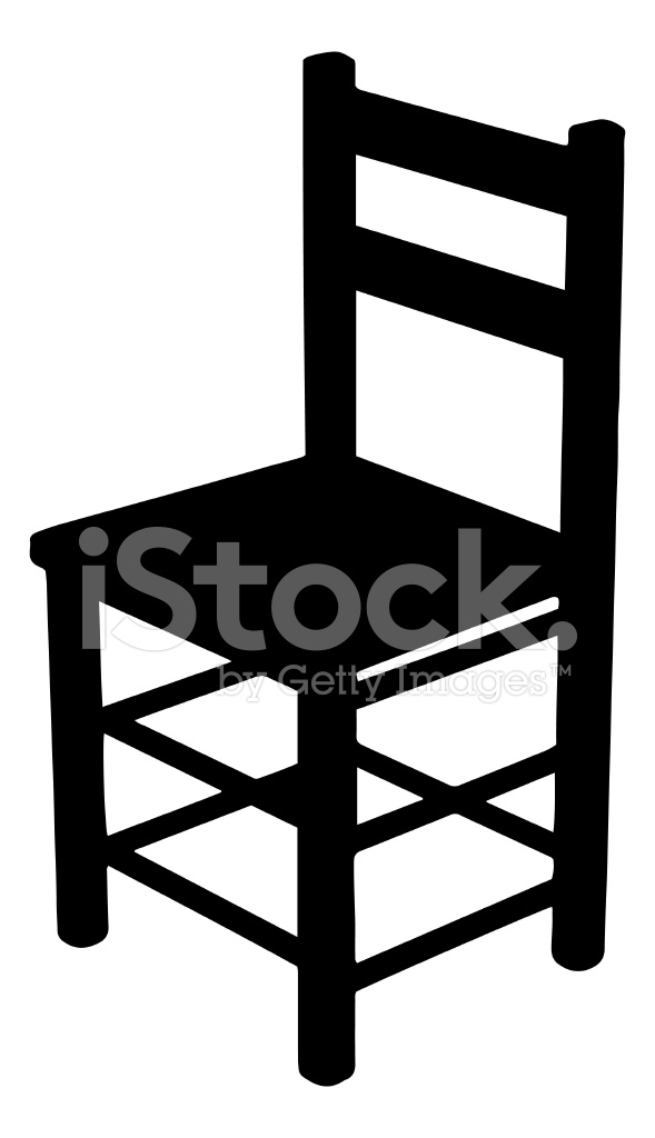 589x1024 Chair Silhouette Stock Vector
