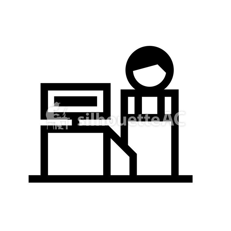 750x750 Free Silhouette Vector Icon, Part Time Job