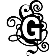 236x236 Round Flourish Monogram