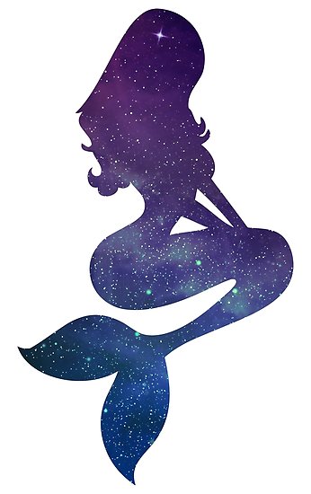 346x550 Galaxy Mermaid Posters By Skretkowiczm Redbubble
