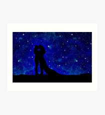 210x230 Galaxy Silhouette Wall Art Redbubble