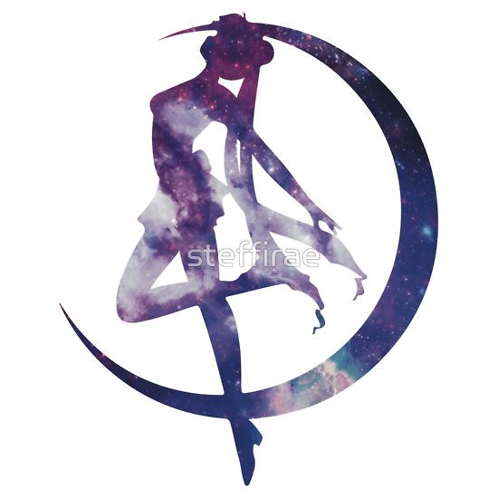 550x550 Sailor Moon Galaxy Silhouette By Steffirae Wishlist Lt3