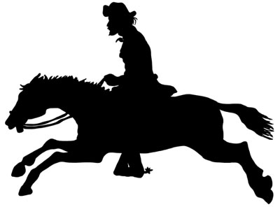 400x296 Galloping Silhouette