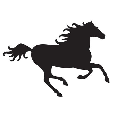 Galloping Horses Silhouette at GetDrawings | Free download