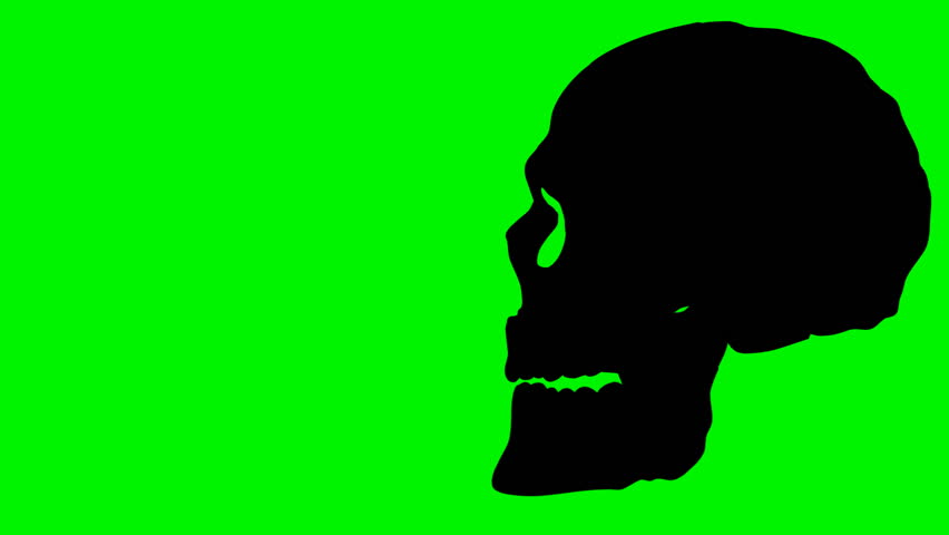 852x480 Man Plays Video Game Is Silhouette Green Screen