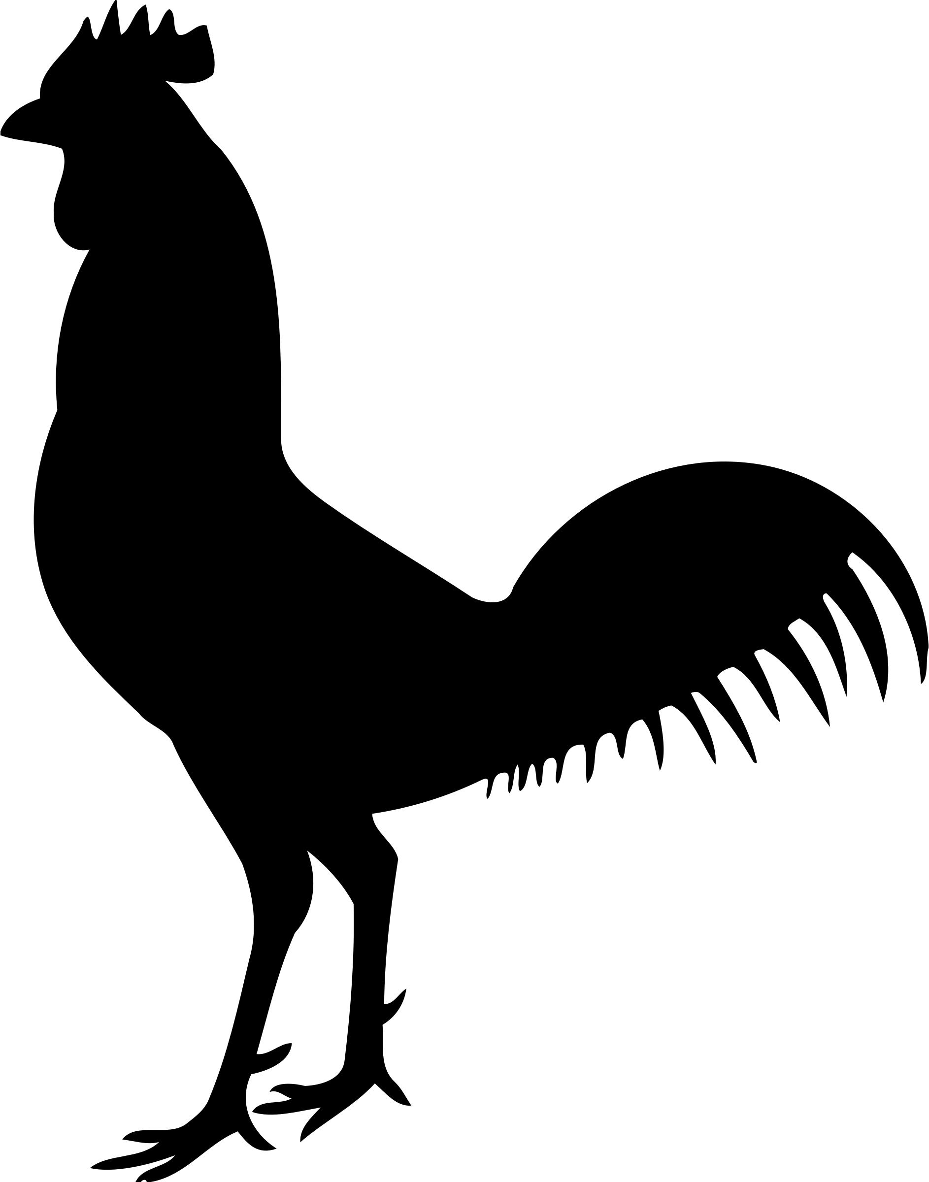 1886x2400 Cock Silhouette Icons Png
