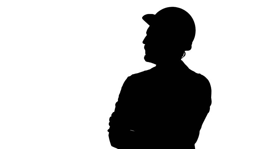 852x480 Silhouette A Man Raising His Gun And Aiming Down The Sights