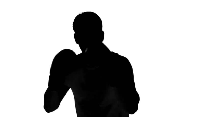 852x480 Silhouette Of A Man With A Gun Walking And Aiming Down The Sights