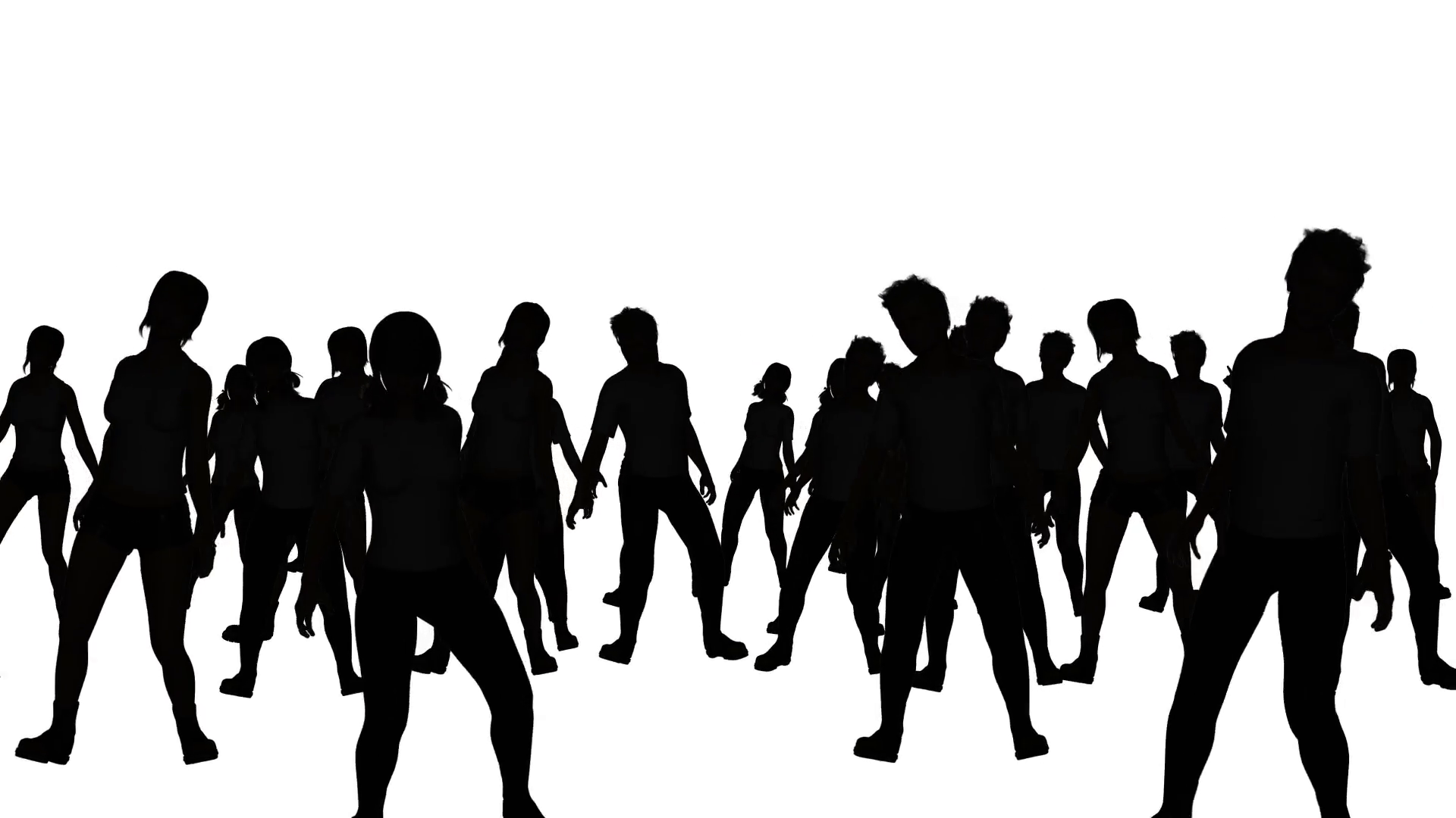 1920x1080 Dancers Silhouette 4 Non Reflective Dance Floor Motion Background