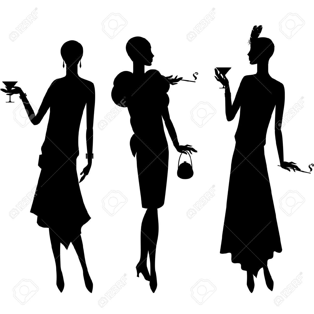 Gangster Girl Silhouette at GetDrawings | Free download