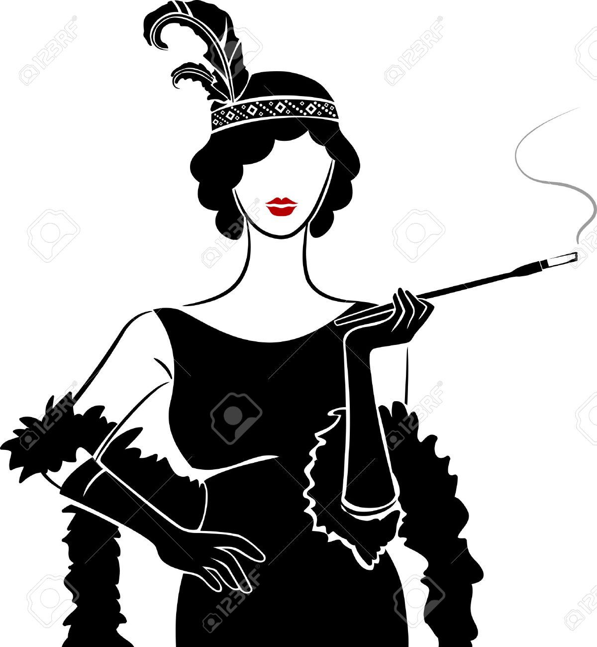 1200x1300 Flapper Silhouette Clip Art 1961644