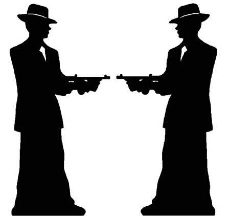 450x422 Gangster Silhouette (Double Pack)