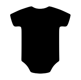 263x262 Onesie Silhouette Clipart