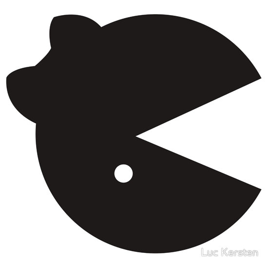 550x550 Ms Pacman Silhouette Ms. Pacman Silhouette