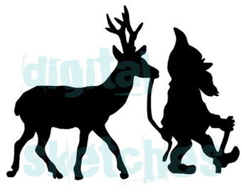 340x270 Gnome Silhouette Etsy Gnome Gnomes, Silhouettes