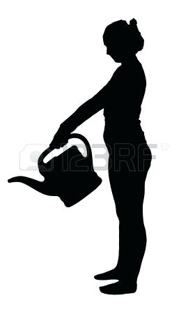 270x450 Gardening Silhouette Vector Silhouette Of A Man With Garden Tools