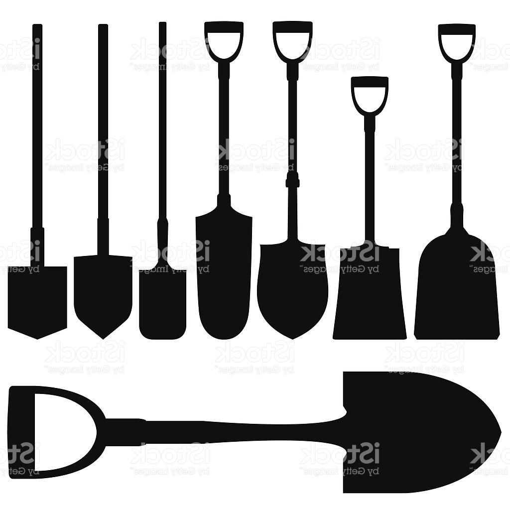 1024x1024 Hd Shovels Spades And Garden Tools In Vector Silhouette Library