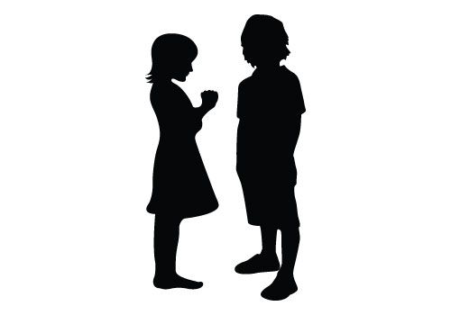 500x350 Kids Silhouette Vector Free Spanish And Preschool Resources