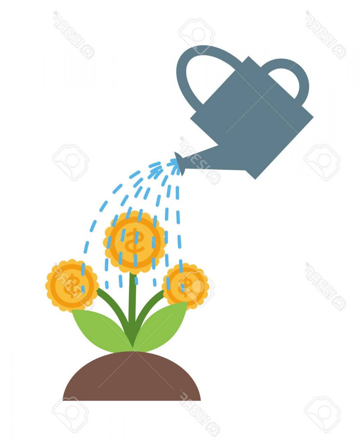 1256x1560 Watering Can Plants Silhouette Vector Shopatcloth