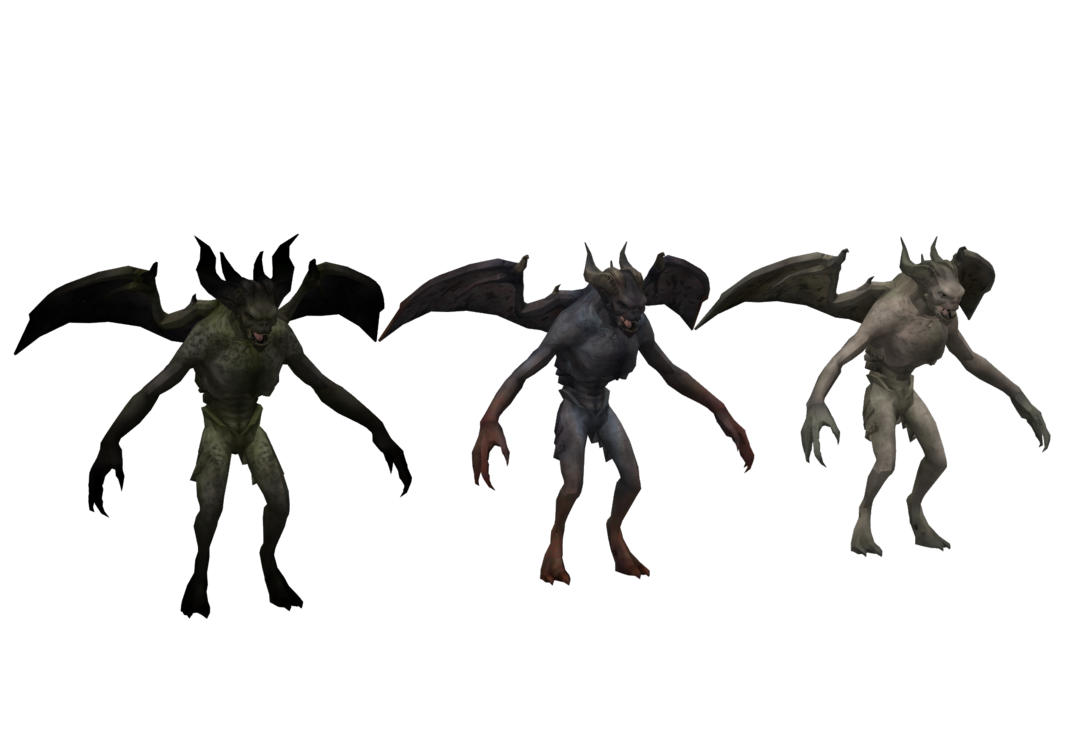 1068x749 Xps Tes V Gargoyles By Tokami Fuko