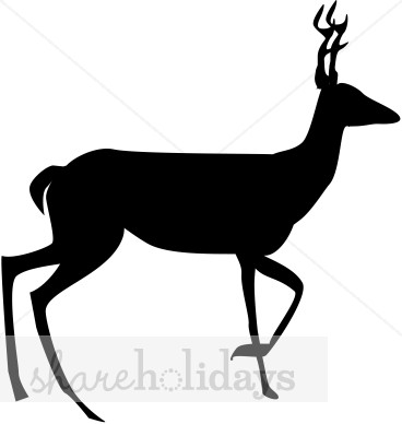 368x388 Deer Silhouette Reindeer Clipart