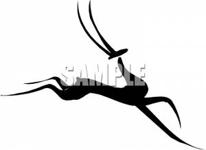 300x218 Gazelle Silhouette
