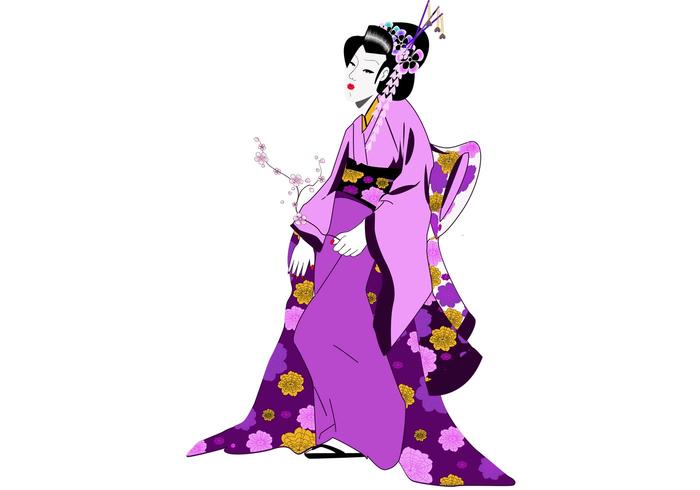 700x490 Japanese Geisha Girl