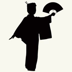 236x236 Japanese Geisha Girl Silhouette Wall Decal Vinyl Sticker Hd 102a