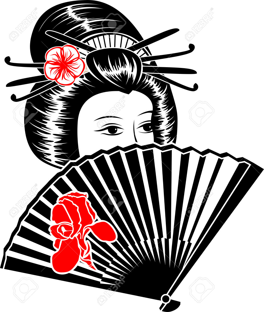 1102x1300 Japanese Woman Reading Clipart Collection
