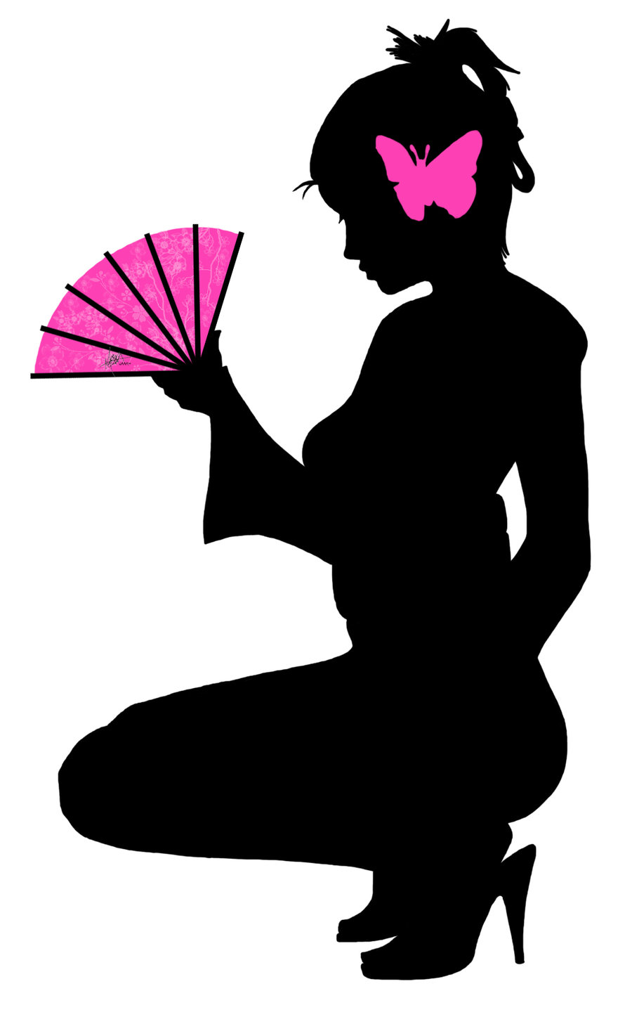 900x1457 Geisha Silhouette. By Bugspray609