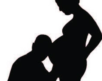 340x270 Pregnancy Silhouette Etsy