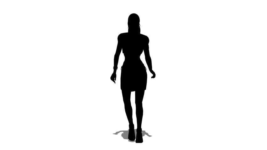 852x480 Silhouette Of Woman Stock Footage Video 6426938 Shutterstock