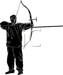 252x300 Archery Bow Silhouette