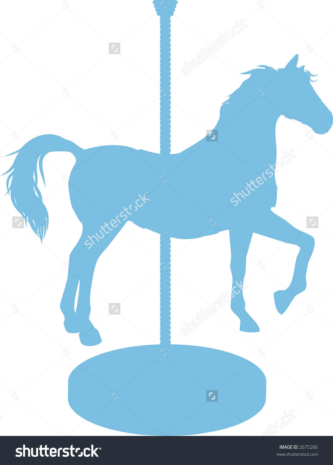1145x1600 Carousel Silhouette Vector