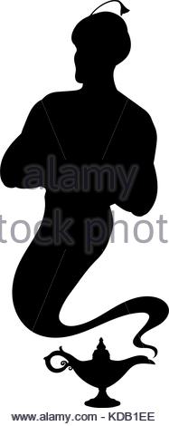 187x470 Aladdin Magic Lamp East Design Stock Photo 117497152