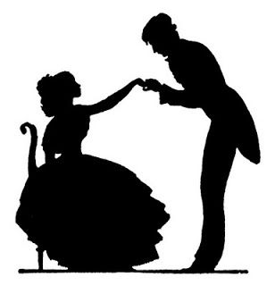 308x320 Vintage Couple Silhouette Things To Draw Couple