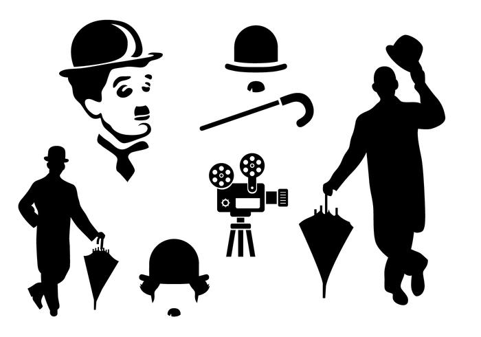700x490 Silhouette Charlie Chaplin Vectors