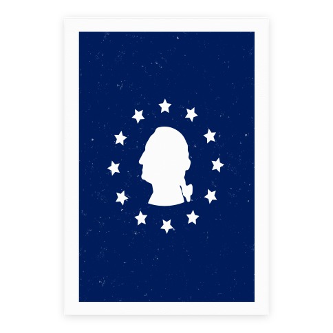 484x484 George Washington Silhouette Poster Lookhuman