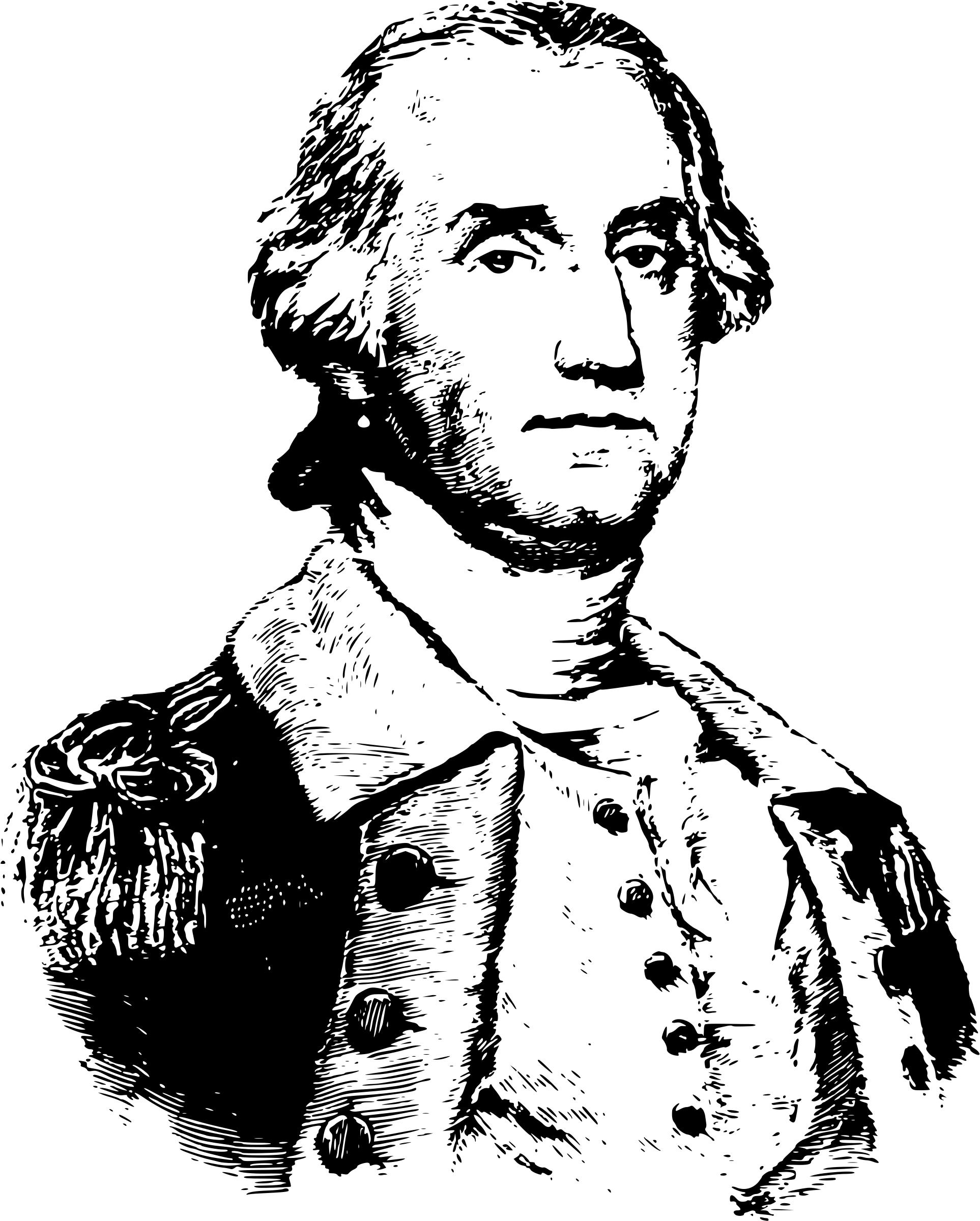 1926x2400 George Washington Portrait (Black) Icons Png