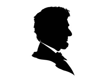 340x270 Lincoln Silhouette Etsy