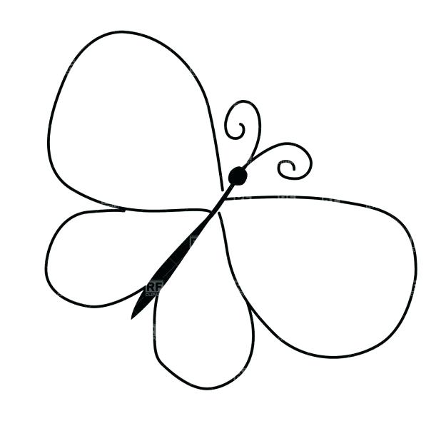 618x618 Butterfly Outline With Printable Butterfly Outline Coloring Pages
